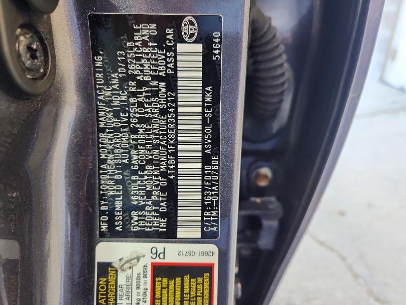 Продаж на аукціоні авто 2014 Toyota Camry, vin: 4T4BF1FK8ER354212, номер лоту: 54842176