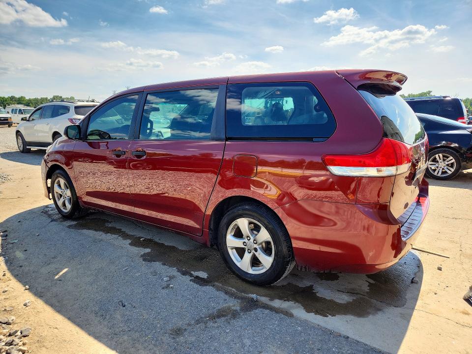 55891606 :رقم المزاد ، 5TDZK3DC9DS281841 vin ، 2013 Toyota Sienna مزاد بيع