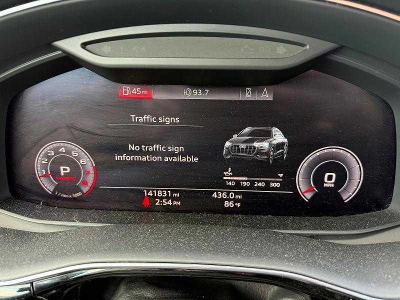 58647026 :رقم المزاد ، WA1FVAF12KD034643 vin ، 2019 Audi Q8 مزاد بيع