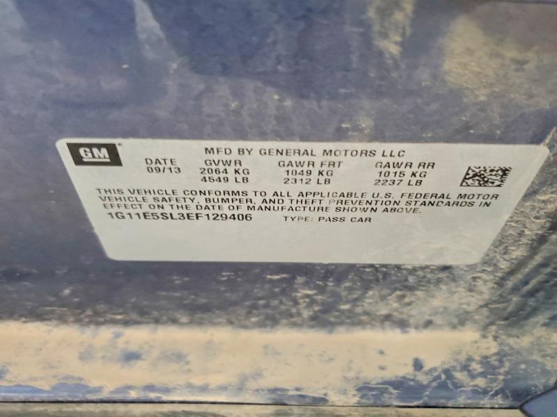 Продажа на аукционе авто 2014 Chevrolet Malibu, vin: 1G11E5SL3EF129406, номер лота: 58109906