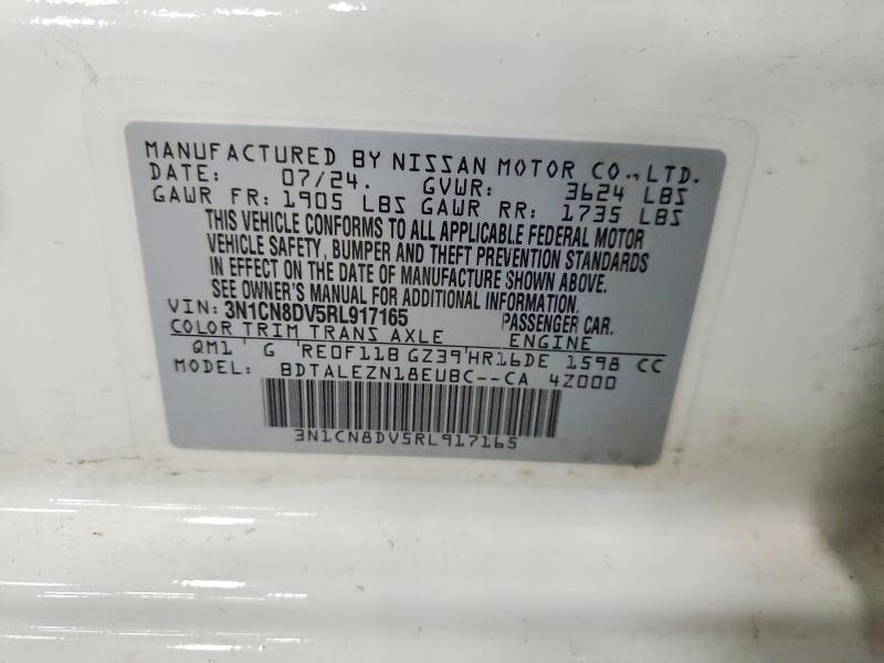 Продажа на аукционе авто 2024 Nissan Versa, vin: 3N1CN8DV5RL917165, номер лота: 55443086