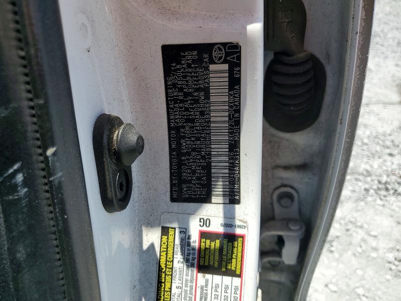 58674086 :رقم المزاد ، 2T1BURHE6EC183662 vin ، 2014 Toyota Corolla مزاد بيع