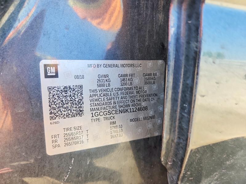 Продаж на аукціоні авто 2019 Chevrolet Colorado, vin: 1GCGSCEN6K1124608, номер лоту: 57639796