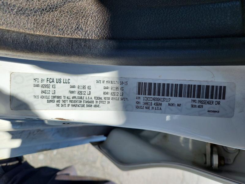 Aukcja sprzedaży 2016 Chrysler 200, vin: 1C3CCCAB3GN137117, numer aukcji: 58465336