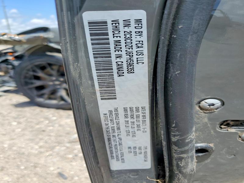 56305336 :رقم المزاد ، 2C3CDZFJ6PH596358 vin ، 2023 Dodge Challenger مزاد بيع