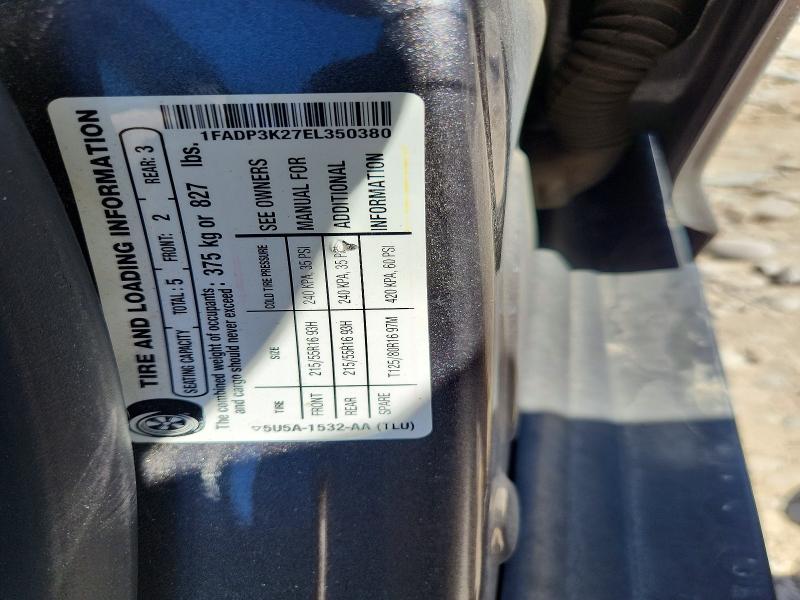 Продажа на аукционе авто 2014 Ford Focus, vin: 1FADP3K27EL350380, номер лота: 55769376