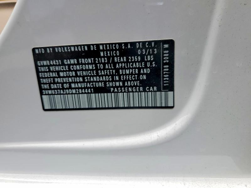 Aukcja sprzedaży 2013 Volkswagen Jetta, vin: 3VW637AJ9DM284441, numer aukcji: 58724826