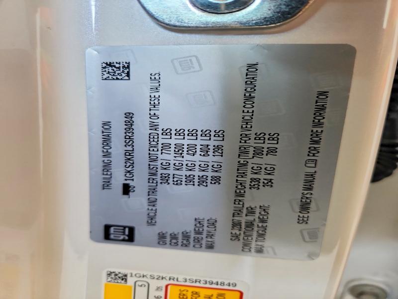 Продажа на аукционе авто 2025 Gmc Yukon Xl, vin: 1GKS2KRL3SR394849, номер лота: 55816816