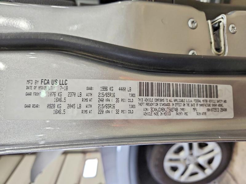 Aukcja sprzedaży 2018 Jeep Compass, vin: 3C4NJCABXJT502748, numer aukcji: 58758556