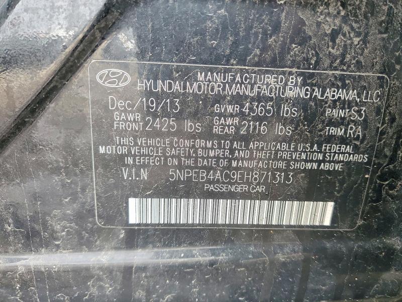 Продажа на аукционе авто 2014 Hyundai Sonata, vin: 5NPEB4AC9EH871313, номер лота: 57779046