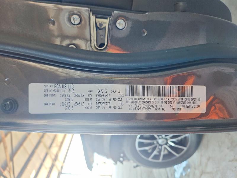 Aukcja sprzedaży 2018 Dodge Journey, vin: 3C4PDCBG9JT504033, numer aukcji: 59126436