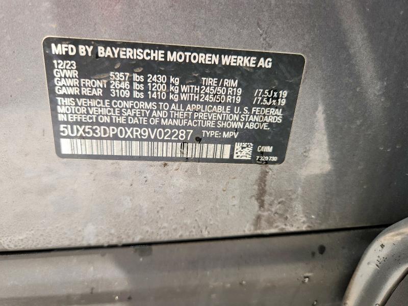 Продажа на аукционе авто 2024 Bmw X3, vin: 5UX53DP0XR9V02287, номер лота: 55654876