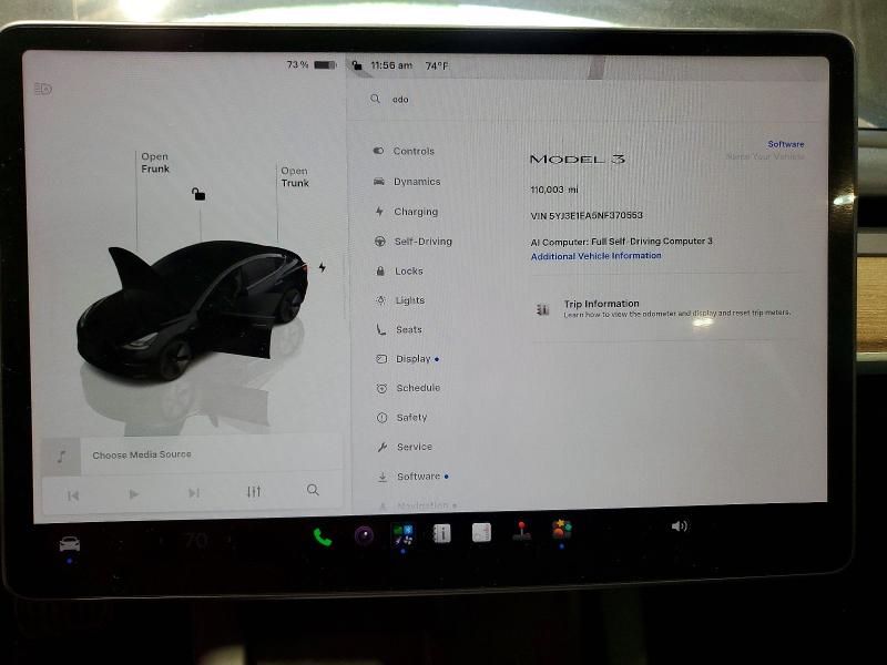 Продажа на аукционе авто 2022 Tesla Model 3, vin: 5YJ3E1EA5NF370553, номер лота: 55599746