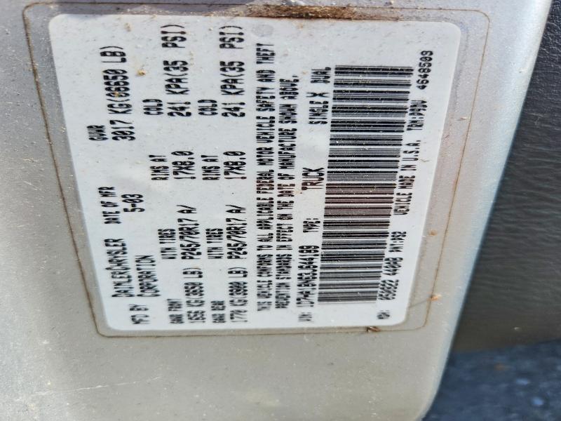 Auction sale of the 2003 Dodge Ram 1500, vin: 1D7HA18N63J644189, lot number: 58082766