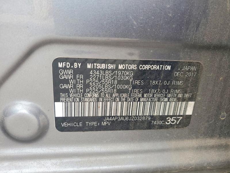 Auction sale of the 2018 Mitsubishi Outlander Sport, vin: JA4AP3AU6JZ032879, lot number: 57753836