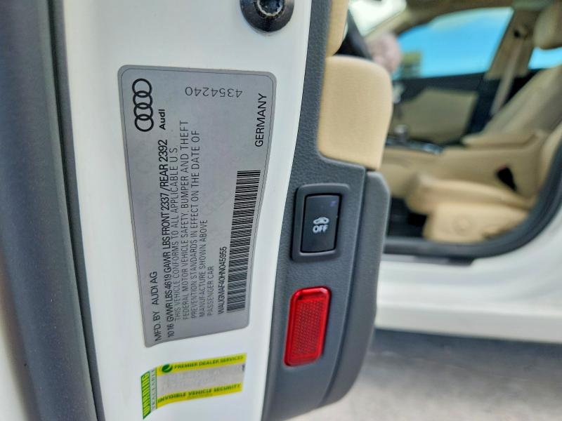 Aukcja sprzedaży 2017 Audi A4, vin: WAUGMAF40HN045955, numer aukcji: 57121726