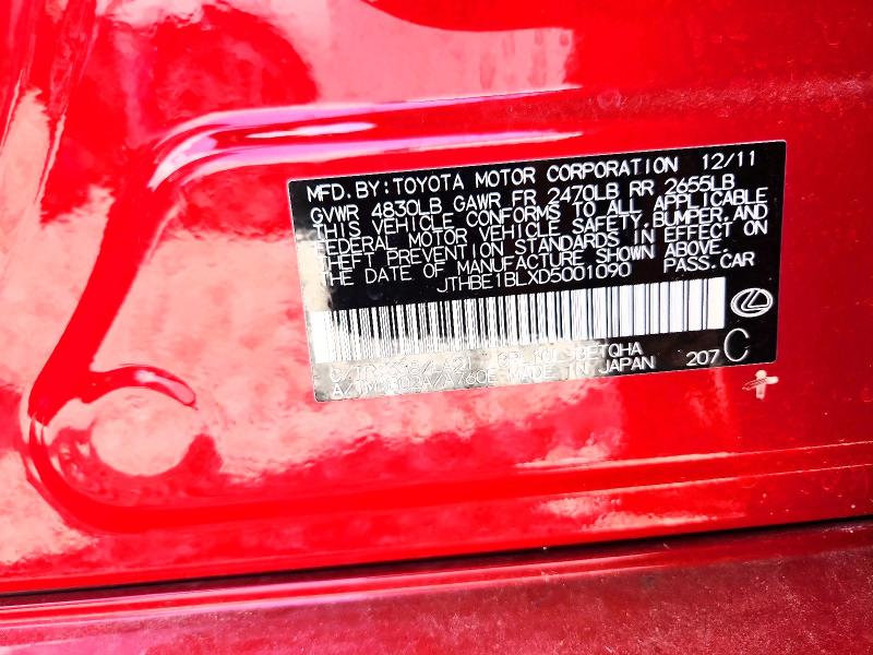 Продажа на аукционе авто 2013 Lexus Gs, vin: JTHBE1BLXD5001090, номер лота: 59082246