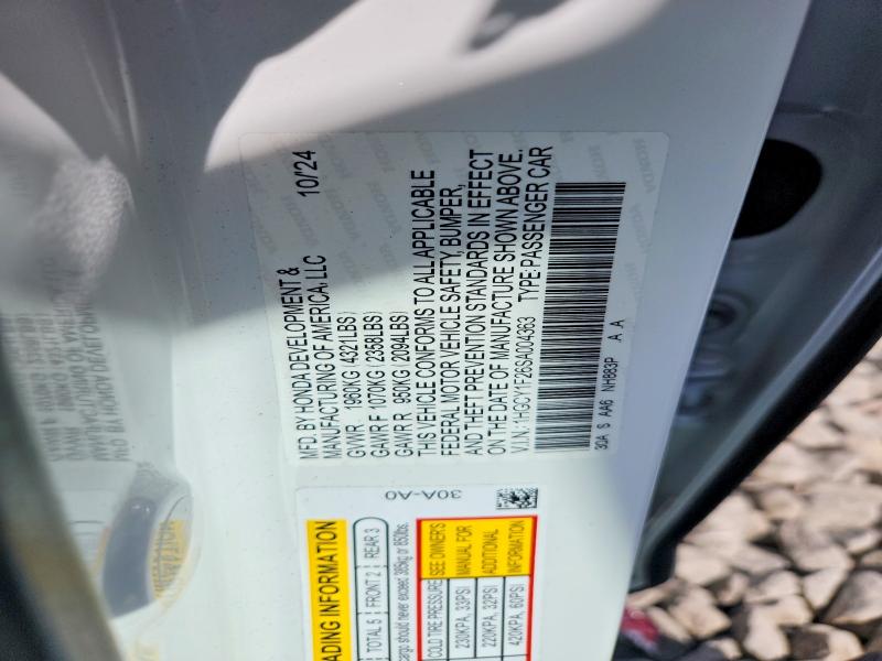 Продаж на аукціоні авто 2025 Honda Accord, vin: 1HGCY1F26SA004363, номер лоту: 55492666
