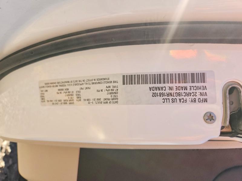 2022 Chrysler Pacifica მანქანა იყიდება აუქციონზე, vin: 2C4RC1BG7NR168102, აუქციონის ნომერი: 55572006