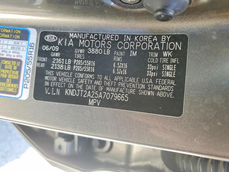 Продаж на аукціоні авто 2010 Kia Soul, vin: KNDJT2A25A7079665, номер лоту: 53768406