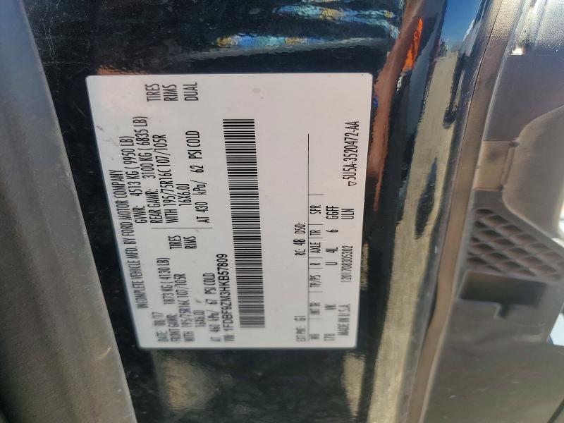 Aukcja sprzedaży 2017 Ford Transit, vin: 1FDBF9ZM3HKB57809, numer aukcji: 57744516