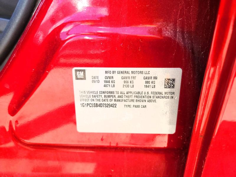 Продаж на аукціоні авто 2013 Chevrolet Cruze, vin: 1G1PC5SB4D7329422, номер лоту: 56877026
