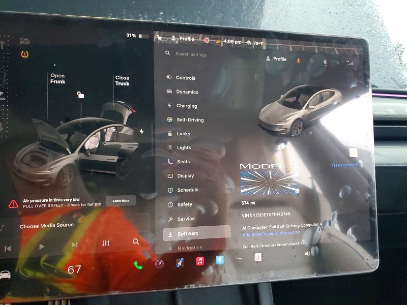 55974416 :رقم المزاد ، 5YJ3E1ETXTF148749 vin ، 2026 Tesla Model 3 مزاد بيع