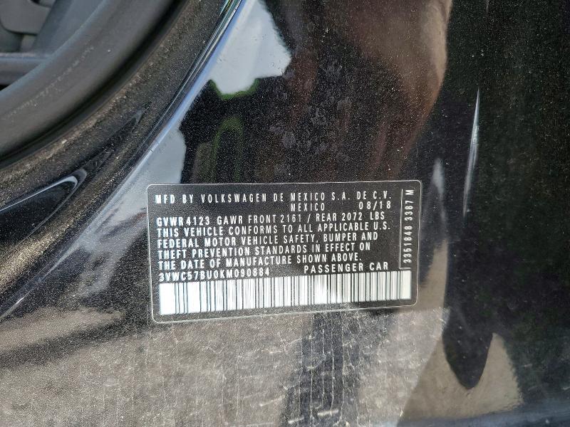 Aukcja sprzedaży 2019 Volkswagen Jetta, vin: 3VWC57BU0KM090884, numer aukcji: 58897816