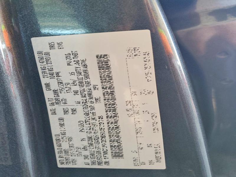 Aukcja sprzedaży 2017 Ford Escape, vin: 1FMCU9GD6HUE39346, numer aukcji: 58497966