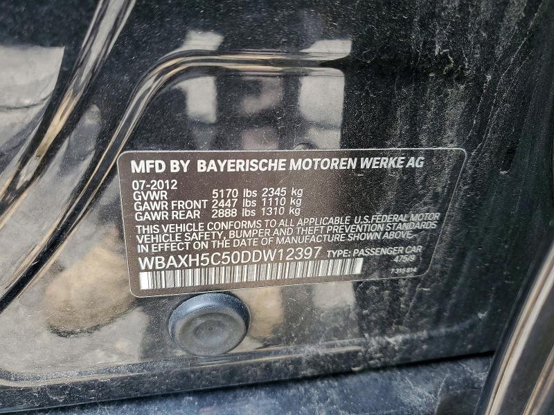 Продаж на аукціоні авто 2013 Bmw 528, vin: WBAXH5C50DDW12397, номер лоту: 57548136