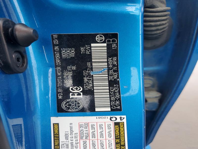 Auction sale of the 2018 Toyota Corolla Im, vin: JTNKARJE1JJ571699, lot number: 56685336