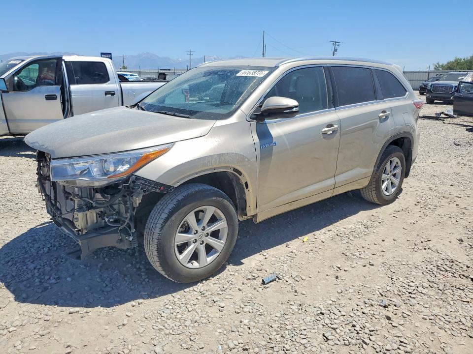 Продаж на аукціоні авто 2015 Toyota Highlander Hybrid, vin: 5TDDCRFHXFS012284, номер лоту: 57576776