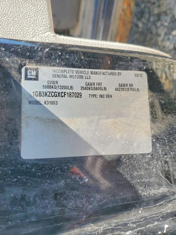 Продажа на аукционе авто 2012 Chevrolet Silverado, vin: 1GB3KZCGXCF187029, номер лота: 56063886