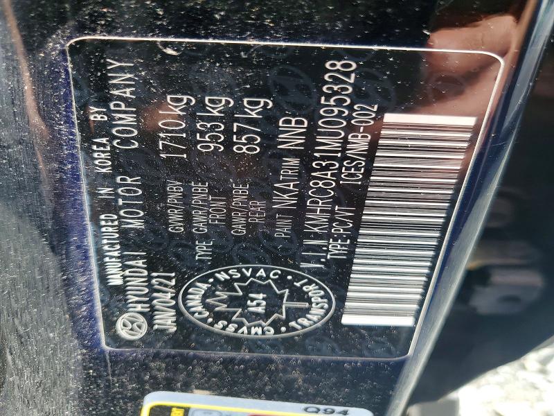 Продажа на аукционе авто 2021 Hyundai Venue, vin: KMHRC8A31MU095328, номер лота: 57530296