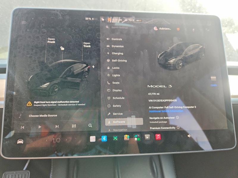 58790646 :رقم المزاد ، 5YJ3E1EA2PF610435 vin ، 2023 Tesla Model 3 مزاد بيع