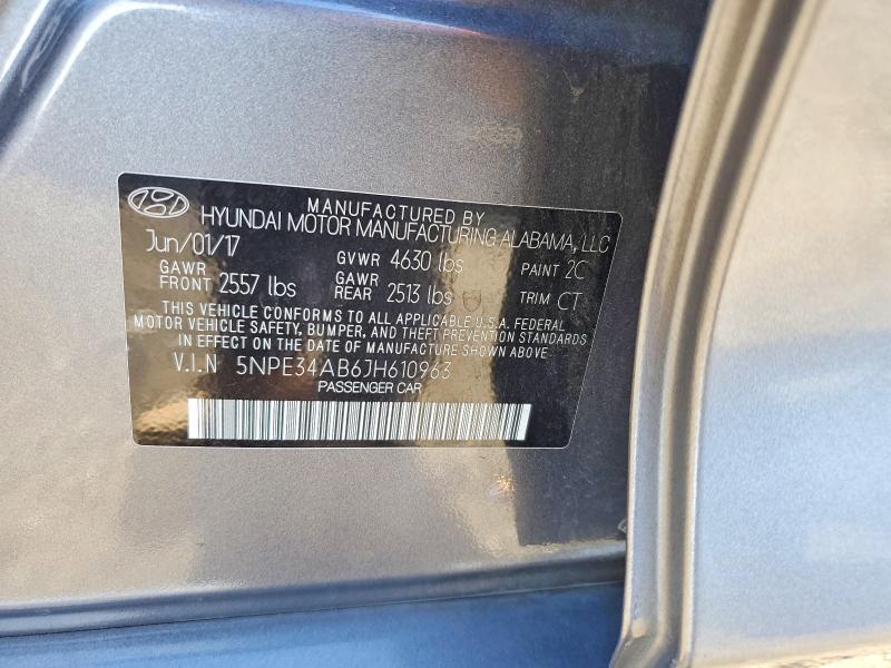 Продажа на аукционе авто 2018 Hyundai Sonata, vin: 5NPE34AB6JH610963, номер лота: 56697896