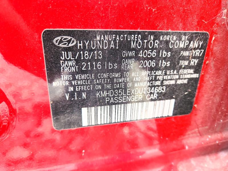 56123076 :رقم المزاد ، KMHD35LEXDU134683 vin ، 2013 Hyundai Elantra Gt مزاد بيع