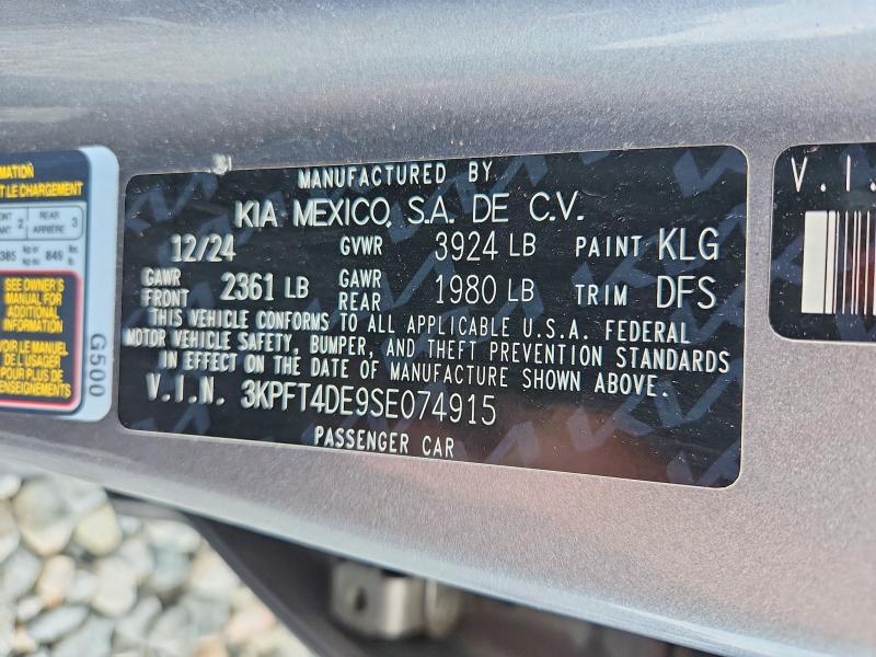 Продажа на аукционе авто 2025 Kia K4, vin: 3KPFT4DE9SE074915, номер лота: 58079056