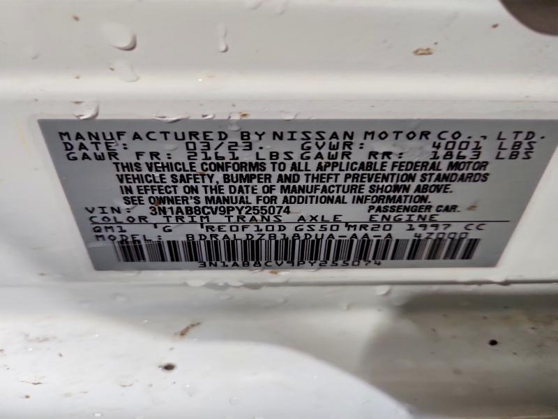 57250576 :رقم المزاد ، 3N1AB8CV9PY255074 vin ، 2023 Nissan Sentra مزاد بيع