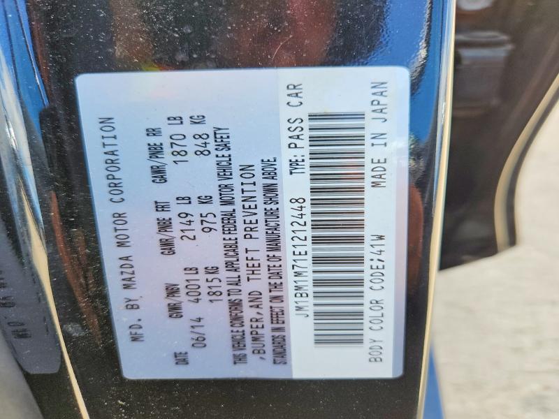 Aukcja sprzedaży 2014 Mazda 3, vin: JM1BM1M71E1212448, numer aukcji: 57001636
