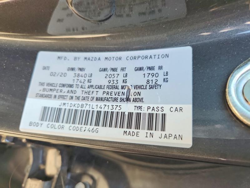 Aukcja sprzedaży 2020 Mazda Cx-3, vin: JM1DKDB71L1471375, numer aukcji: 58076296