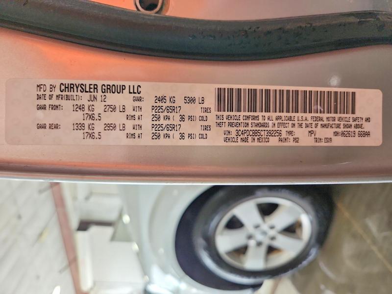 Продажа на аукционе авто 2012 Dodge Journey, vin: 3C4PDCBB5CT392256, номер лота: 55701496