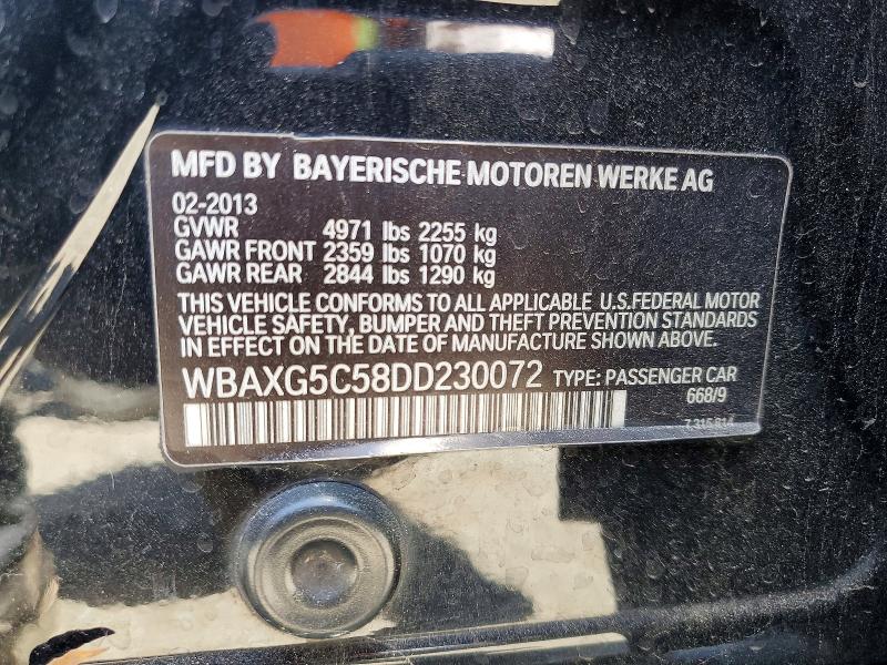 Aukcja sprzedaży 2013 Bmw 528, vin: WBAXG5C58DD230072, numer aukcji: 56628656