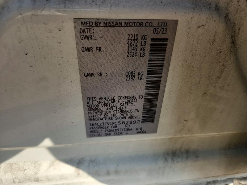 Продажа на аукционе авто 2023 Nissan Leaf, vin: 1N4CZ1CV1PC562892, номер лота: 58938316