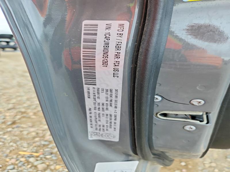 58717026 :رقم المزاد ، 1C4PJMBX0ND512631 vin ، 2022 Jeep Cherokee مزاد بيع