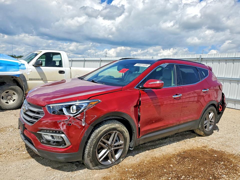 58031036 :رقم المزاد ، 5XYZUDLB9JG537980 vin ، 2018 Hyundai Santa Fe Sport مزاد بيع