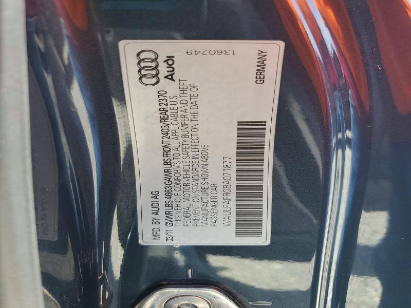 Aukcja sprzedaży 2011 Audi A5, vin: WAULFAFR0BA071877, numer aukcji: 57838996