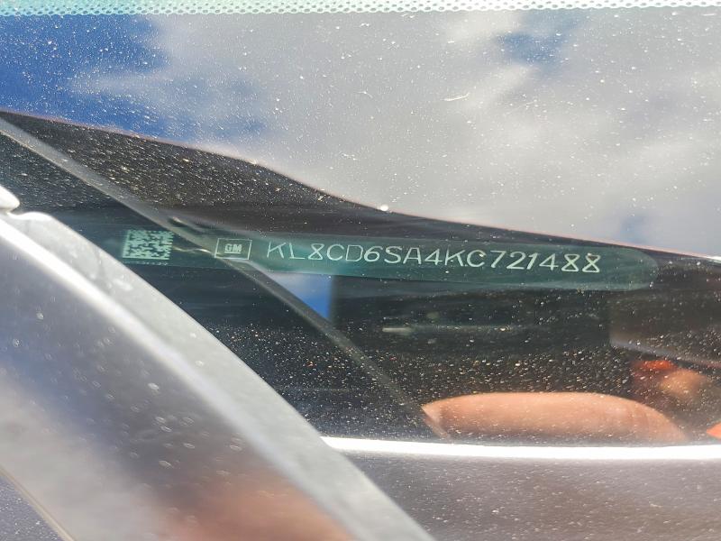 2019 Chevrolet Spark მანქანა იყიდება აუქციონზე, vin: KL8CD6SA4KC721488, აუქციონის ნომერი: 57209856