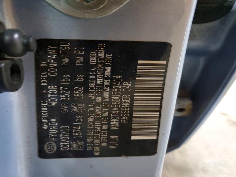 58731496 :رقم المزاد ، KMHCT4AE8DU582414 vin ، 2013 Hyundai Accent مزاد بيع