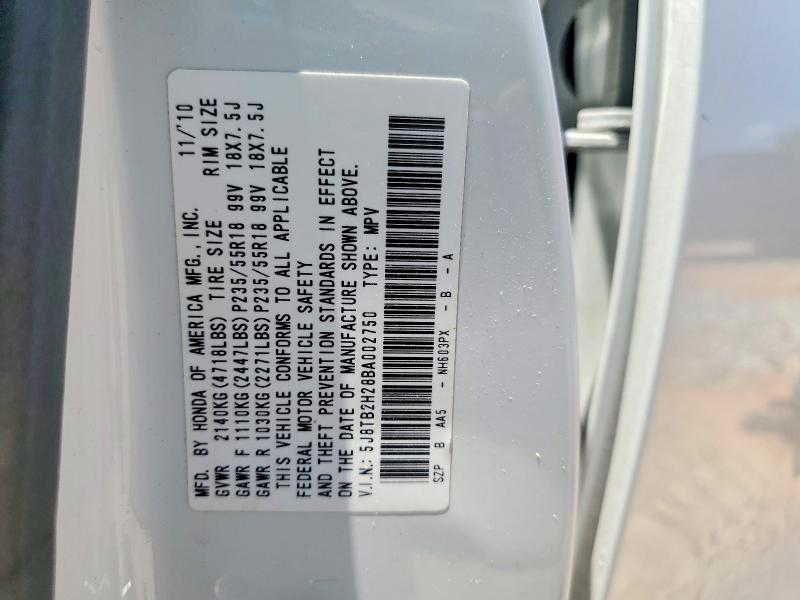 Продажа на аукционе авто 2011 Acura Rdx, vin: 5J8TB2H28BA002750, номер лота: 57304546